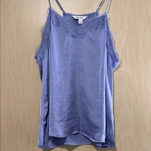 Nine West Periwinkle Lace Trim Top